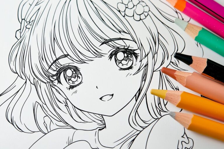 Anime Színező : Színes Világ Anime Karaktereknek