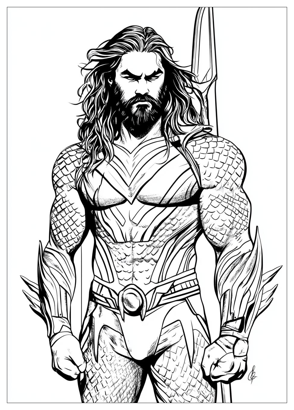 Aquaman Színező 10