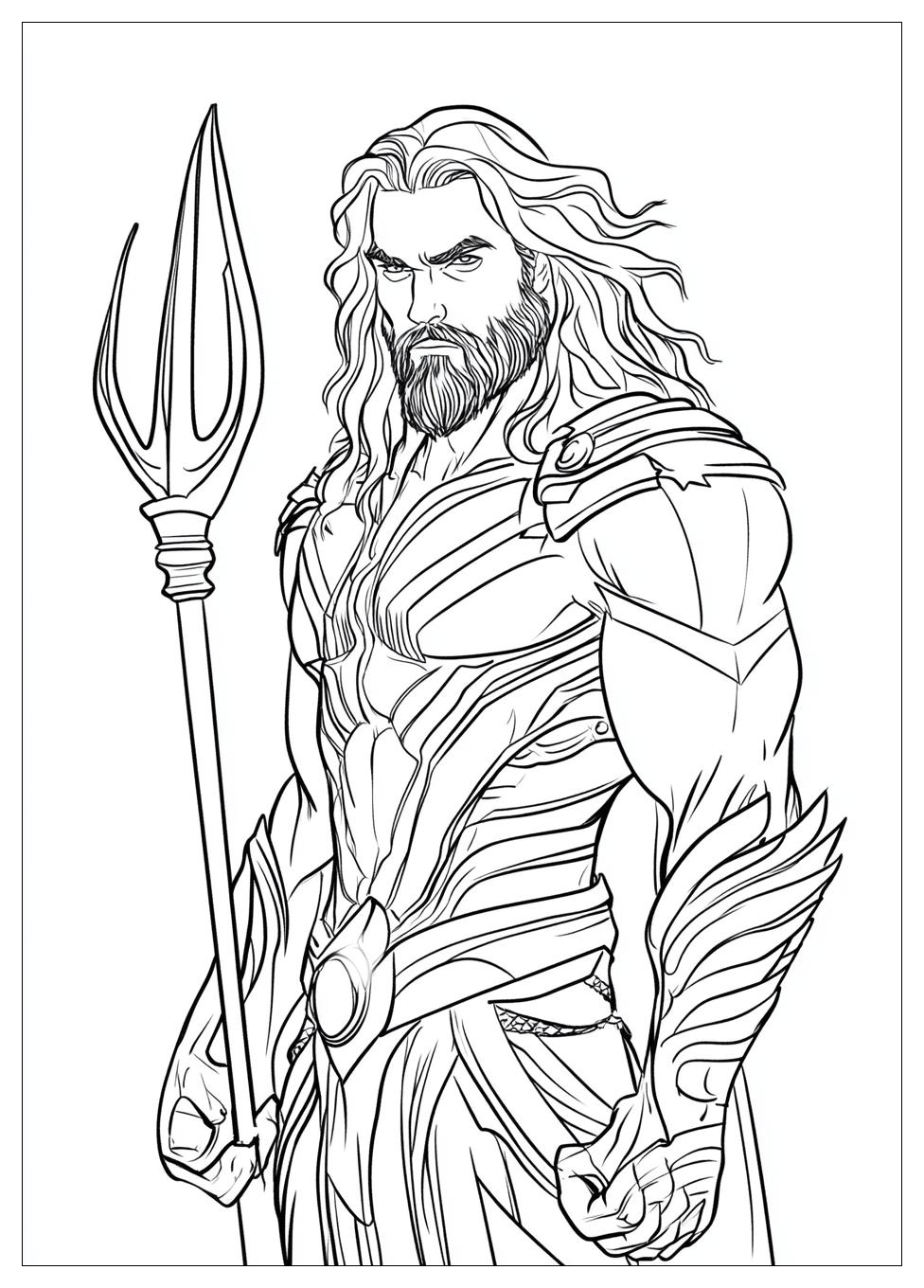 Aquaman Színező 12
