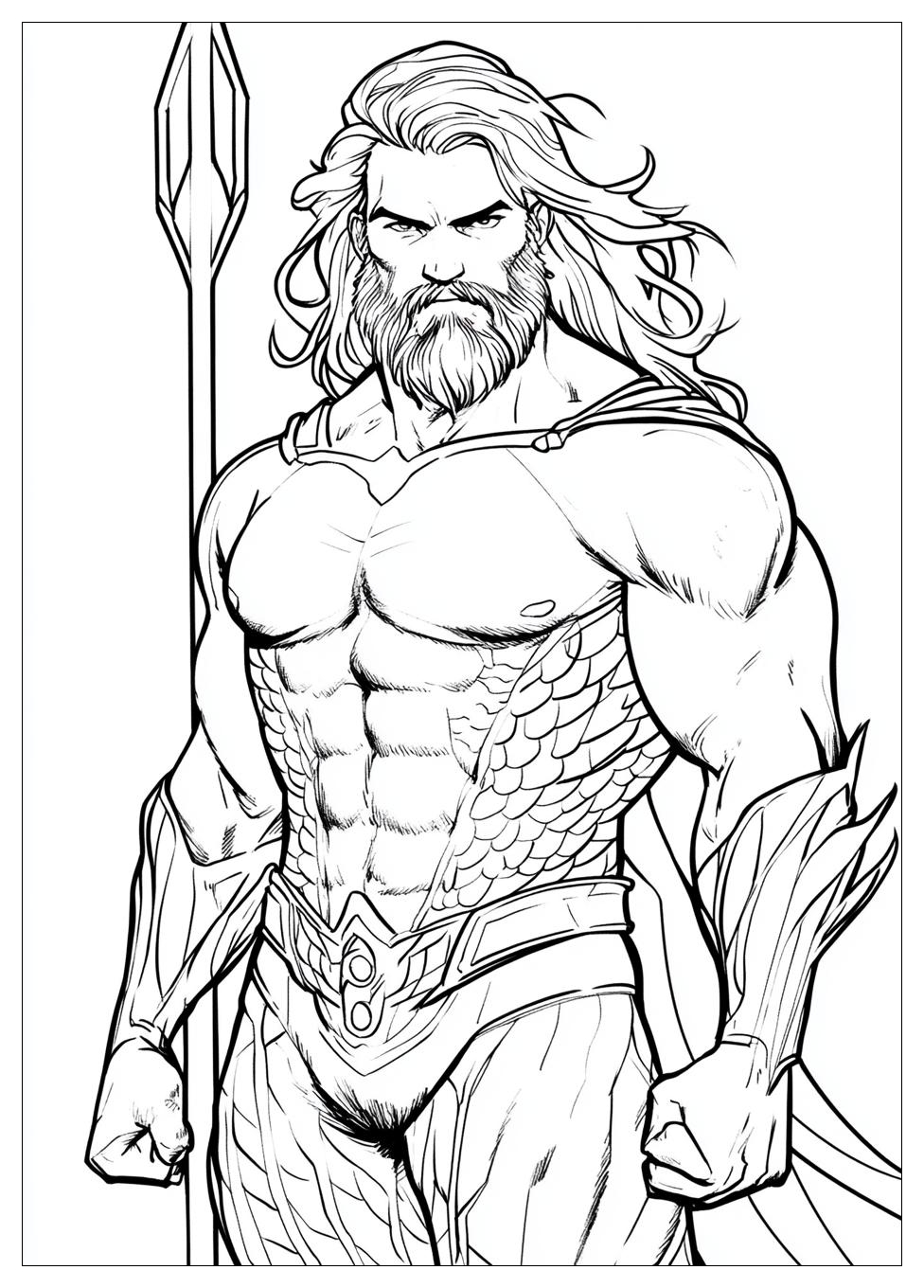 Aquaman Színező 6