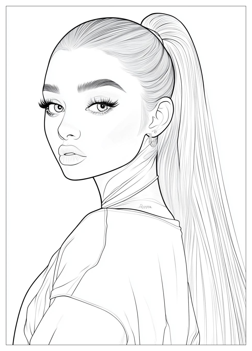 Ariana Grande Színező 18