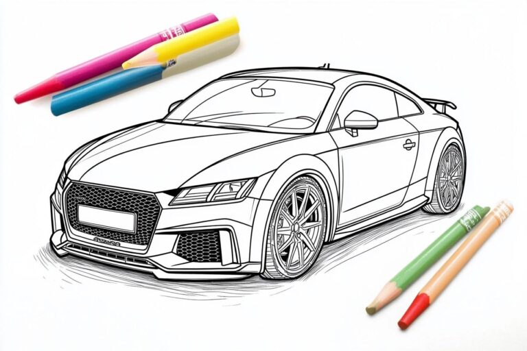 Audi Színező : Audi Autók Színező Oldalak Gyermekeknek és Felnőtteknek