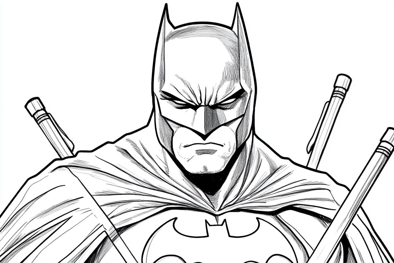 Batman Színező Nyomtatható Batman Színező