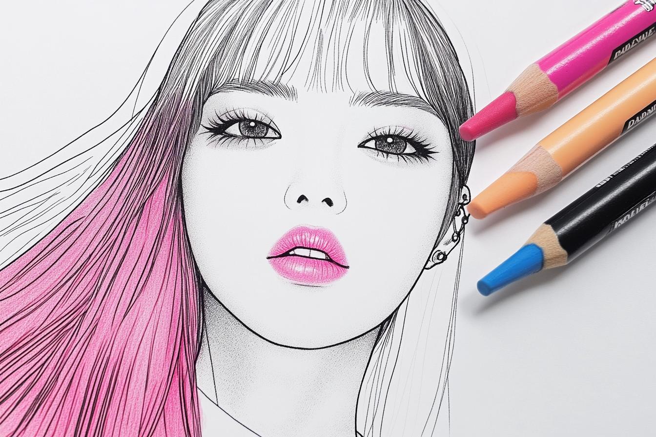 Blackpink Színező Nyomtatható Blackpink Színező