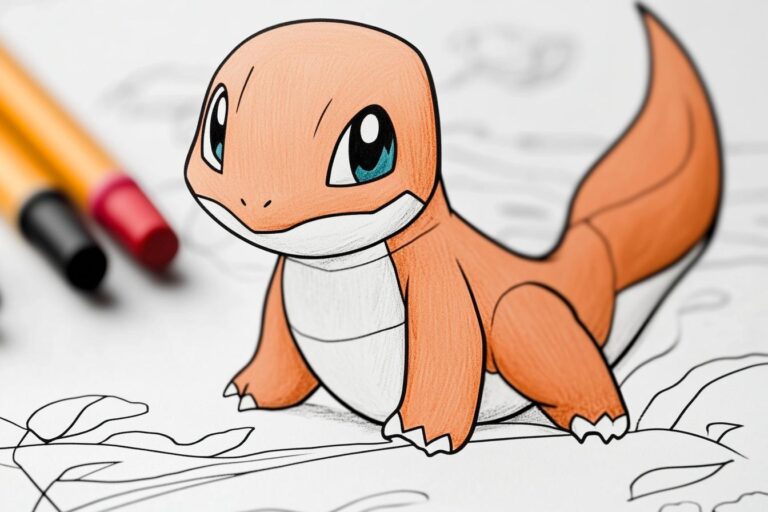 Charmander Színező : Színezd ki a kedvenc Pokémonodat