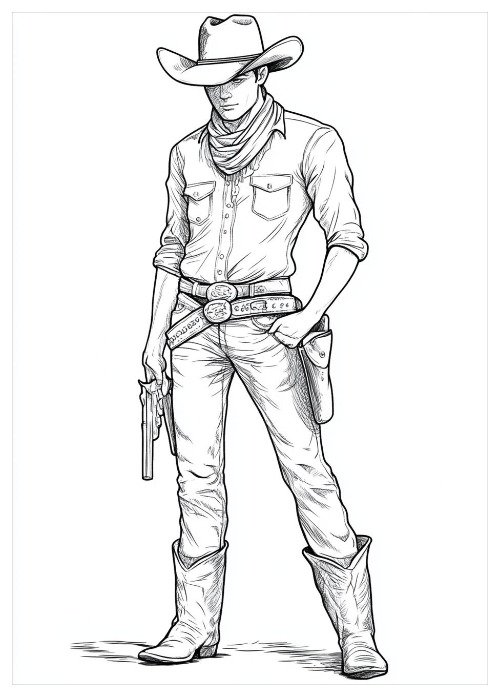 Cowboy Színező 17