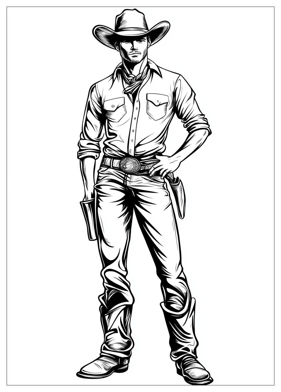 Cowboy Színező 23