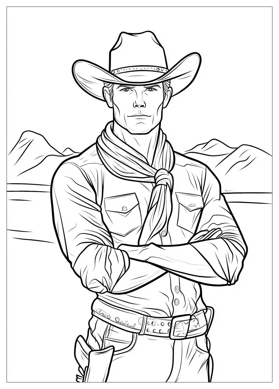 Cowboy Színező 8