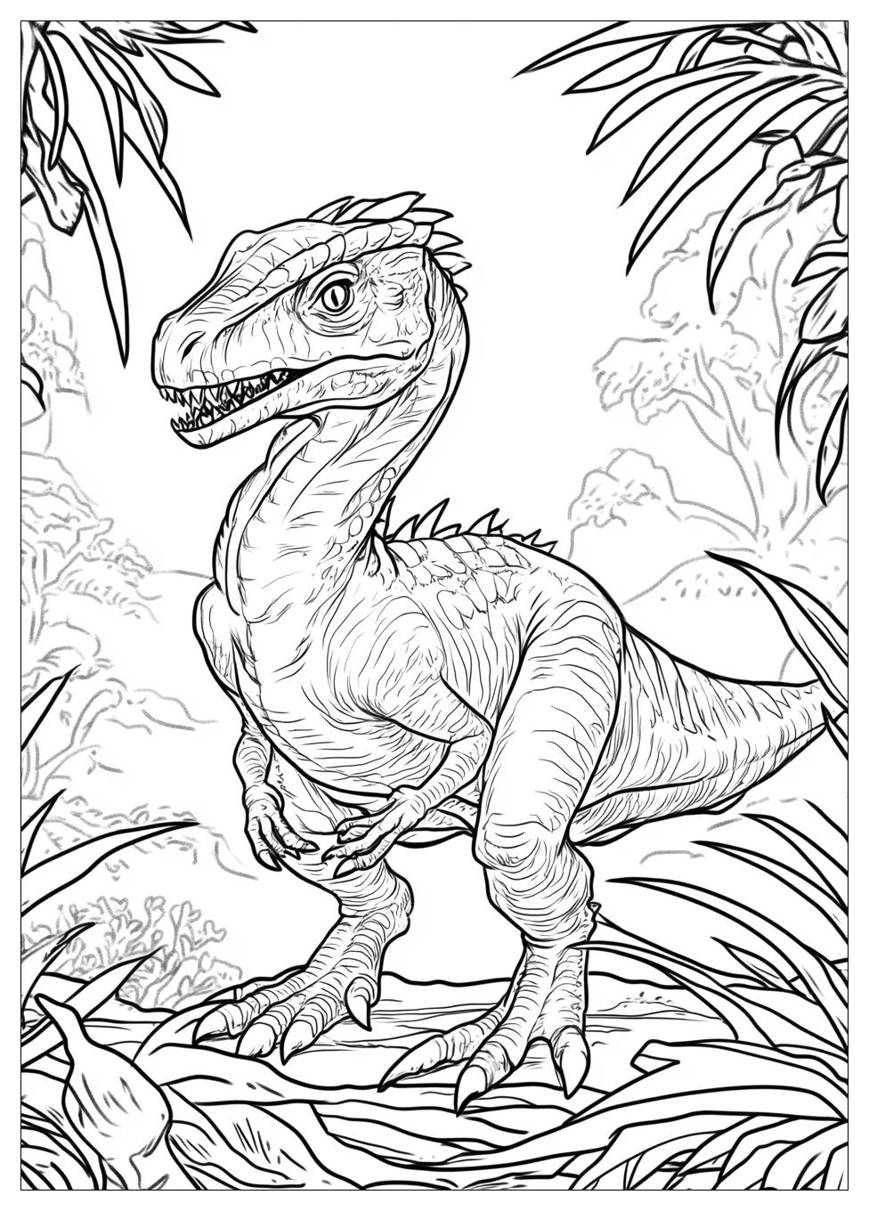 Dilophosaurus Színező 1