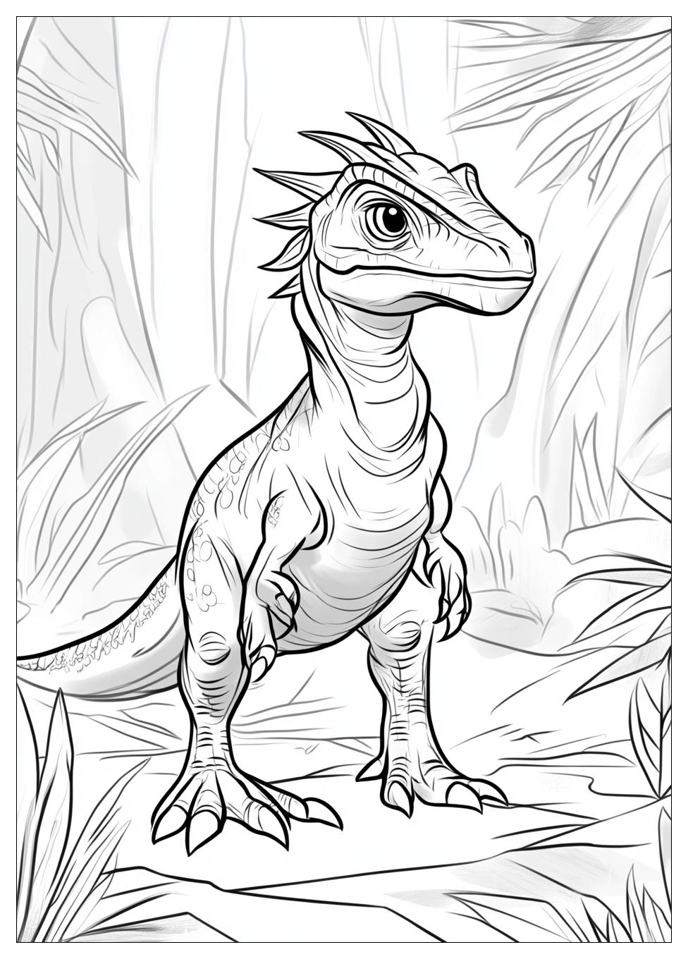Dilophosaurus Színező 10