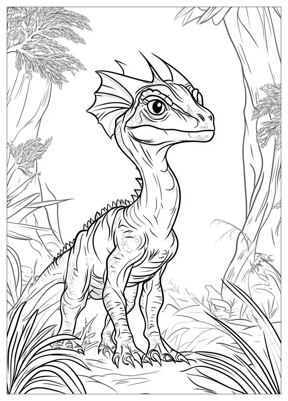Dilophosaurus Színező 18