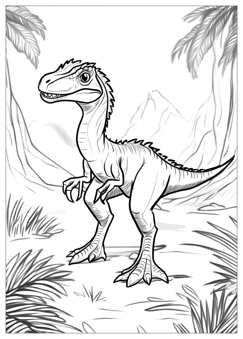 Dilophosaurus Színező 2