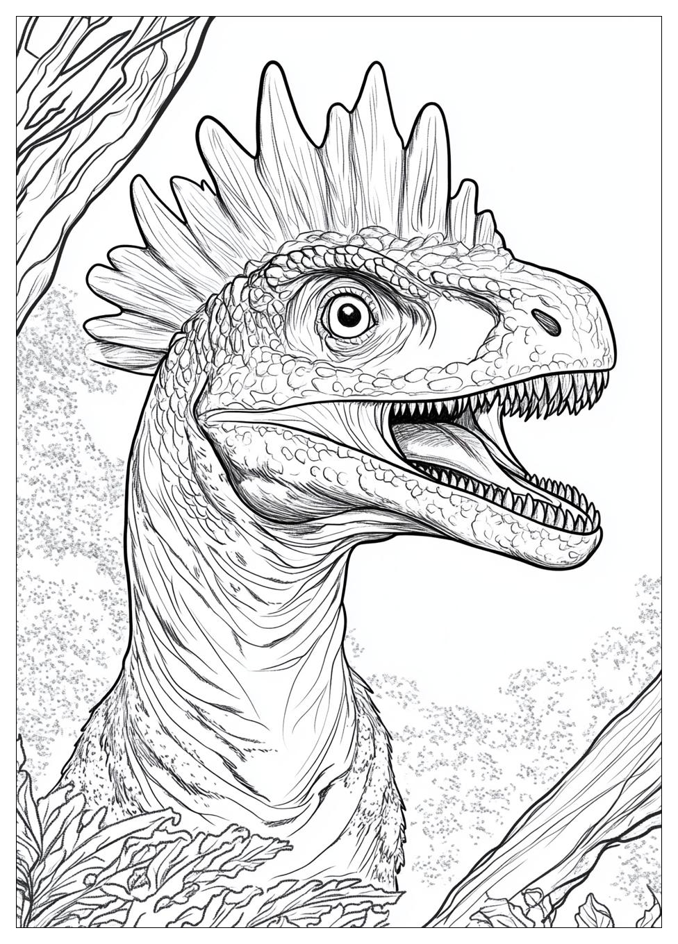 Dilophosaurus Színező 21