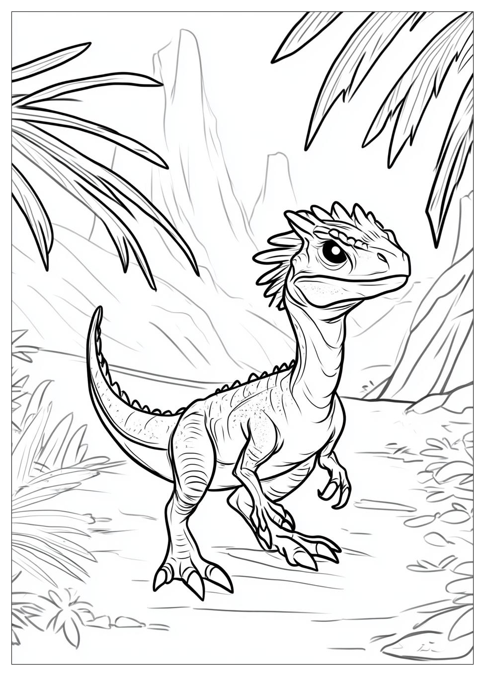 Dilophosaurus Színező 4