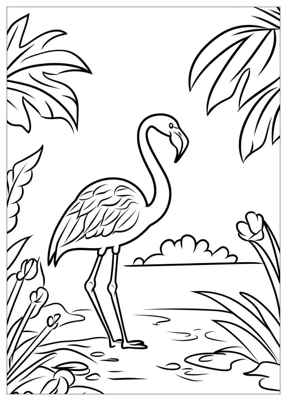 Flamingó Színező 2