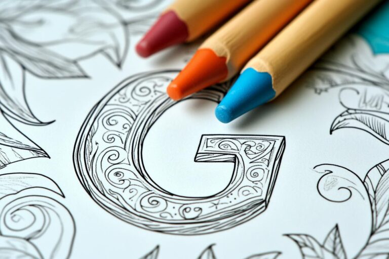 „G” Betű Színező : G Betű Színező Oldalak Gyerekeknek