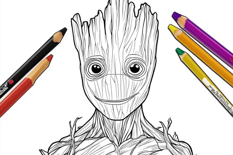 Groot Színező : Színezd ki a Galaxis Őrzőjét
