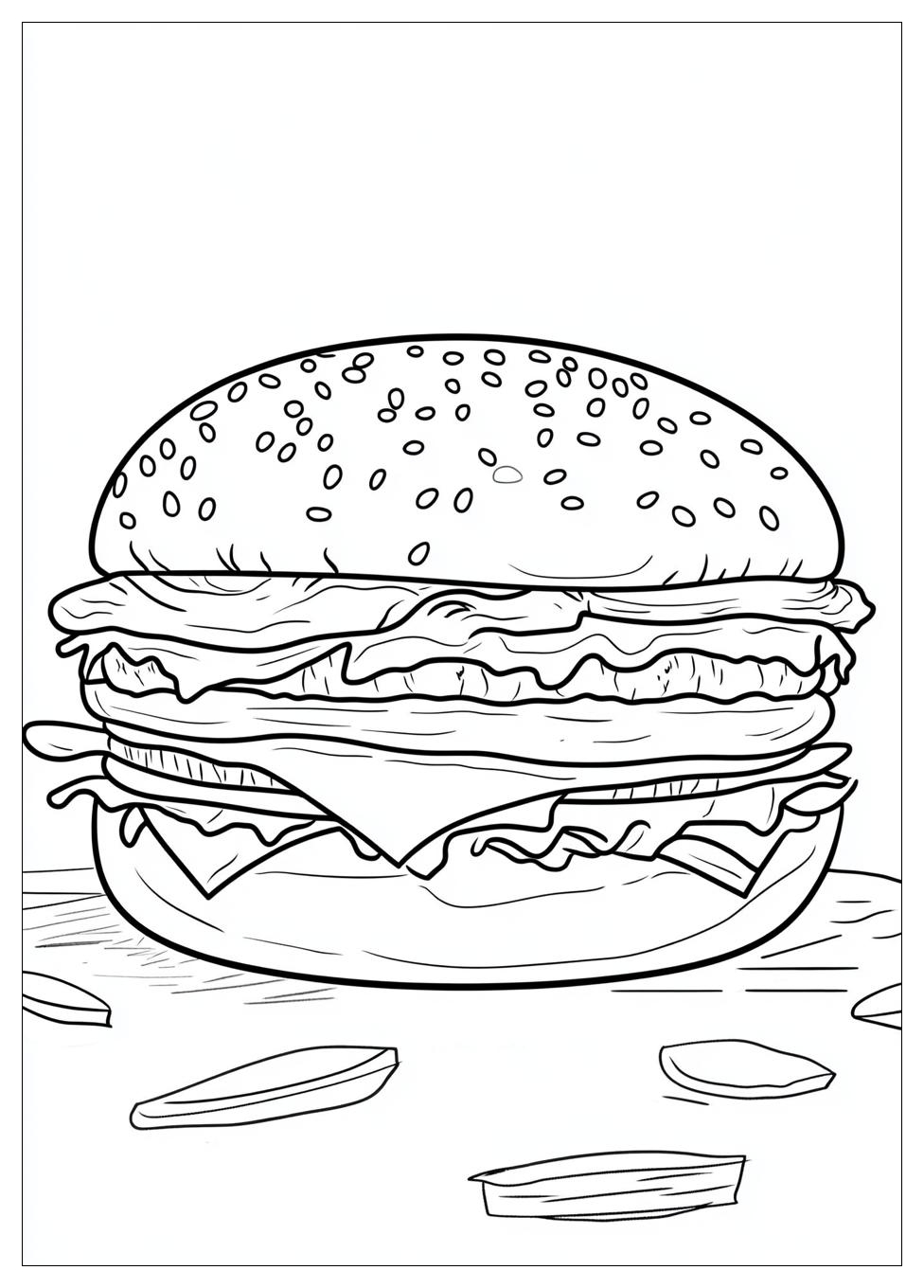 Hamburger Színező 1
