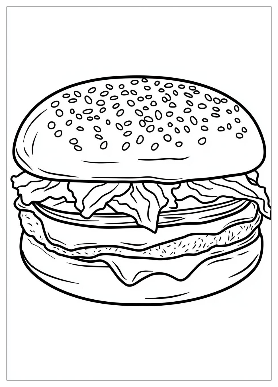 Hamburger Színező 10