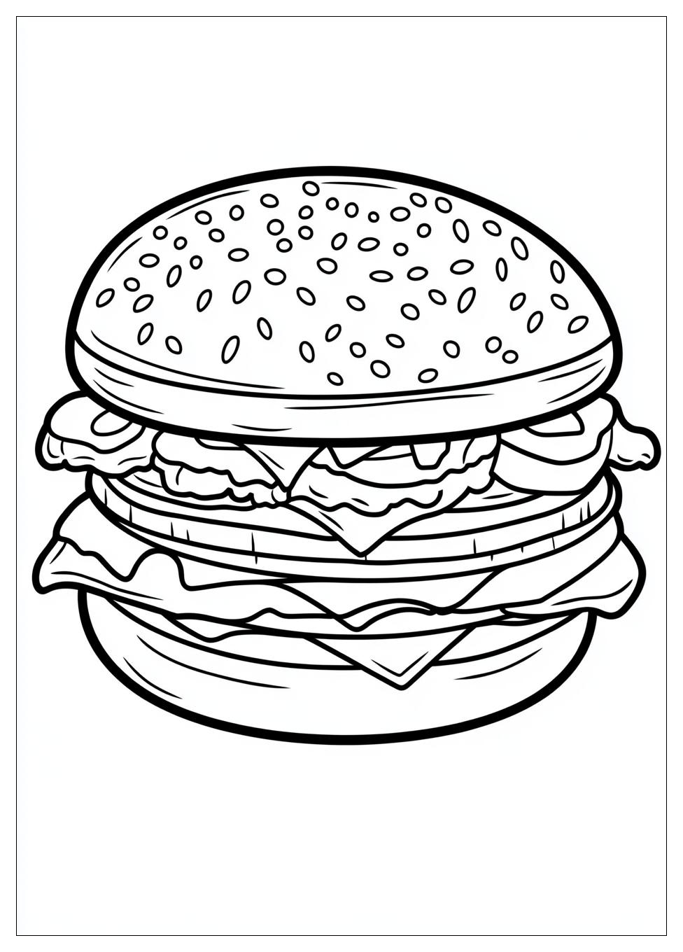 Hamburger Színező 12