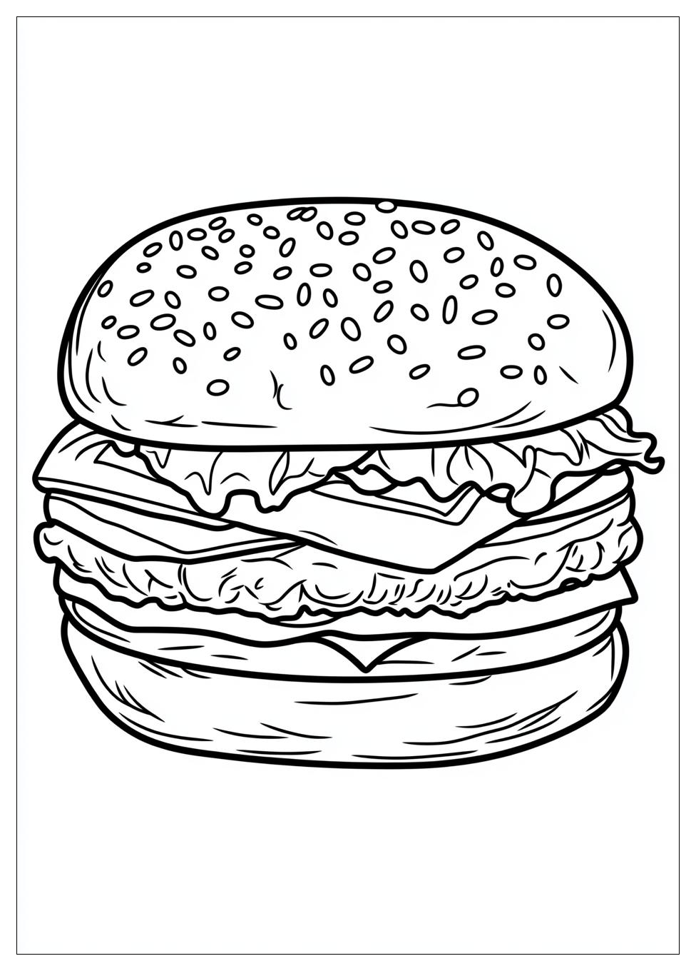 Hamburger Színező 13