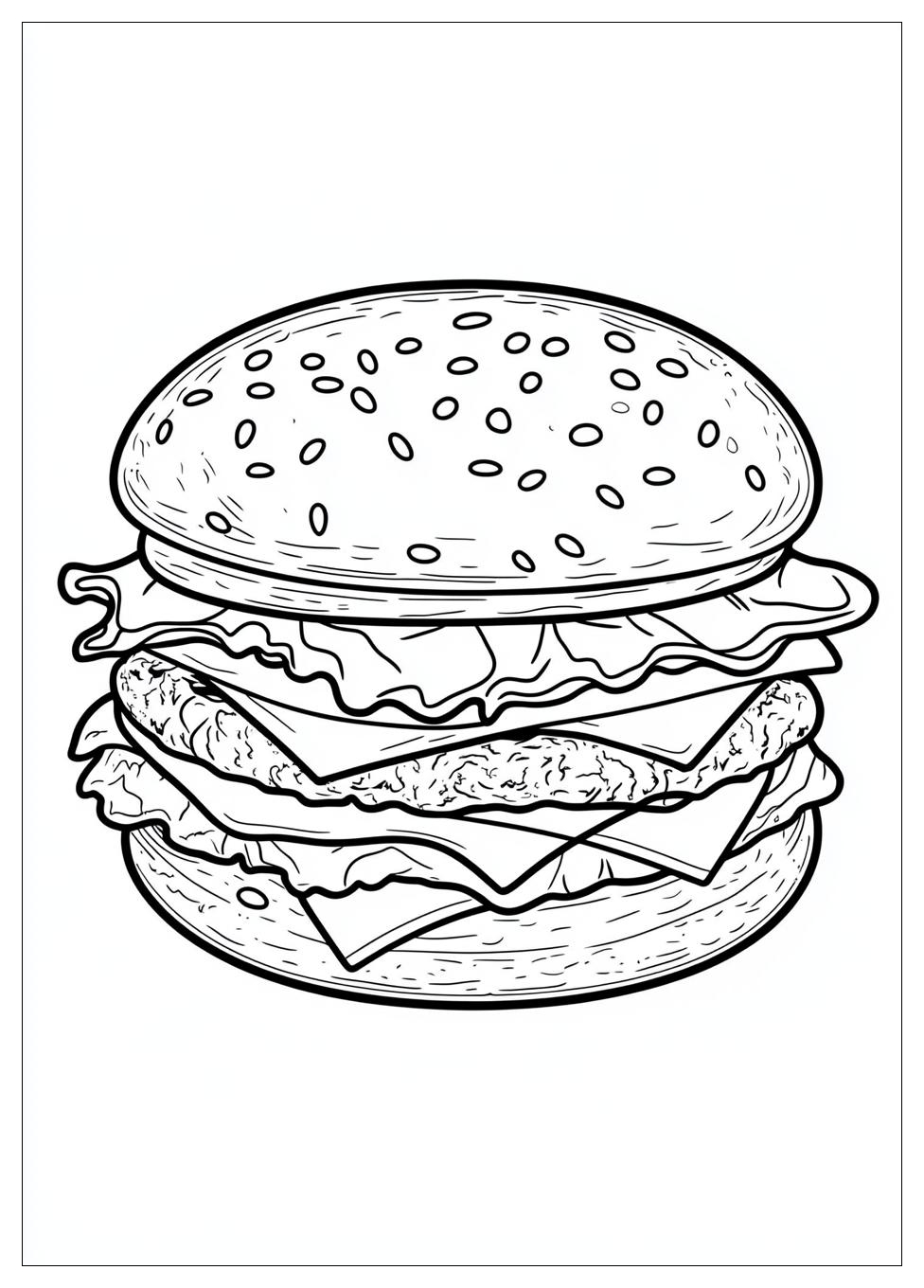 Hamburger Színező 14