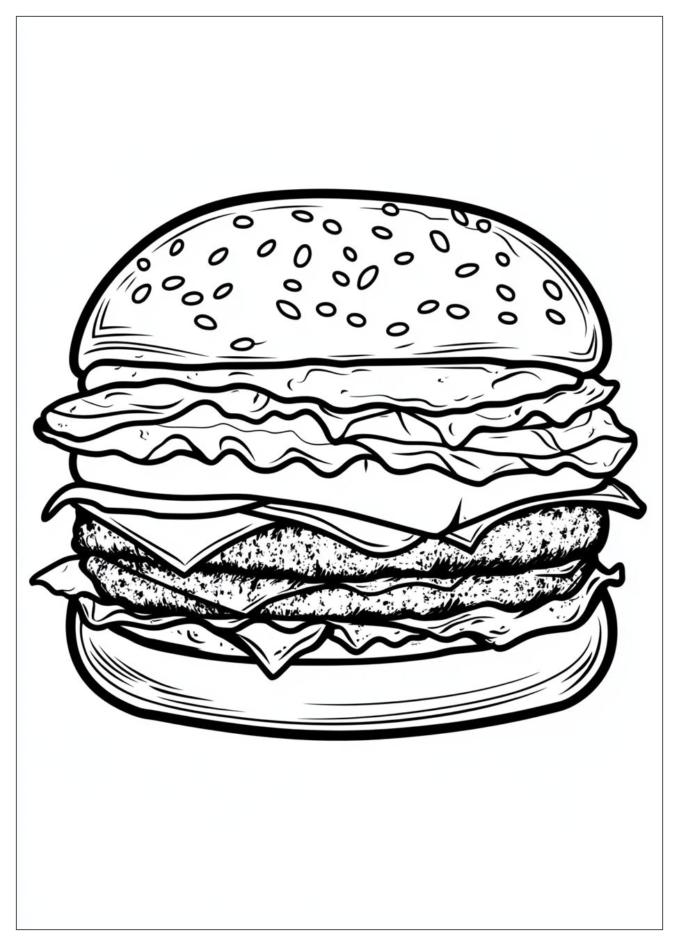 Hamburger Színező 15