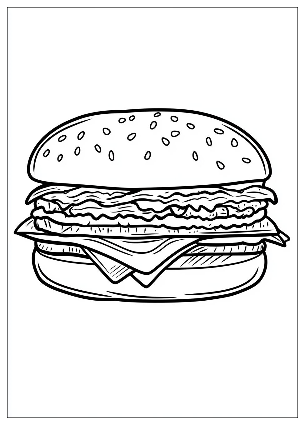 Hamburger Színező 16