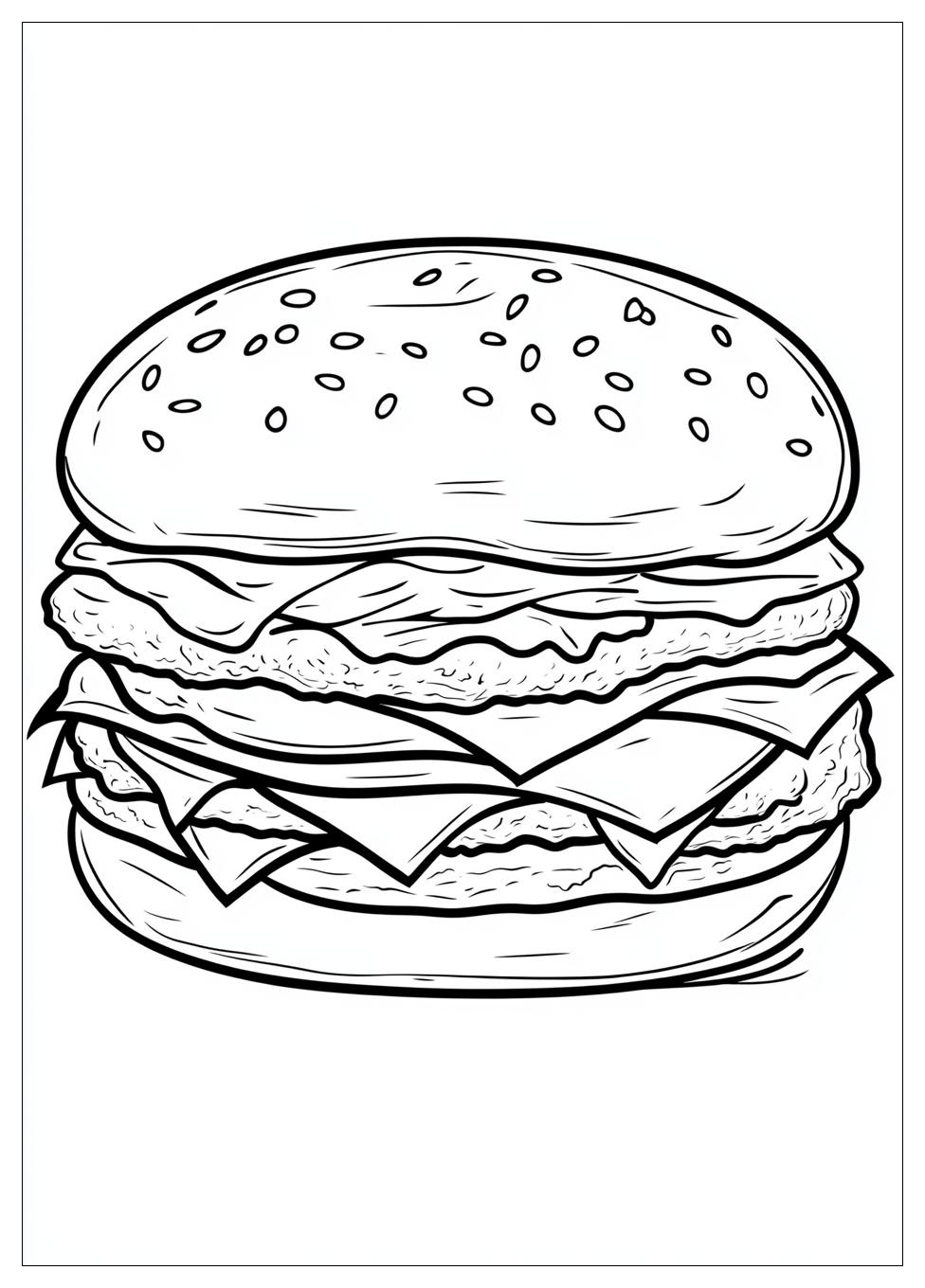 Hamburger Színező 18