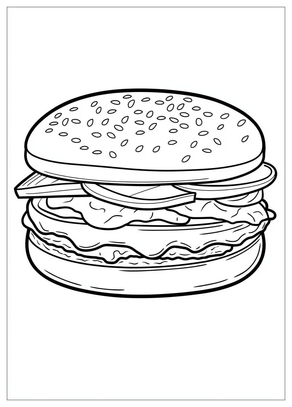 Hamburger Színező 19