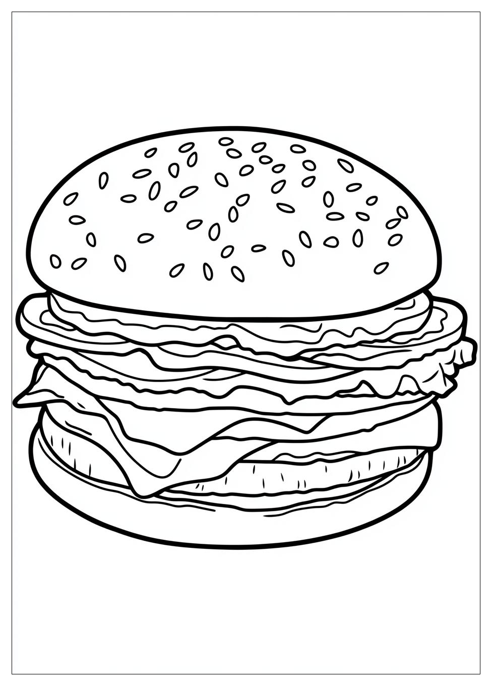 Hamburger Színező 20