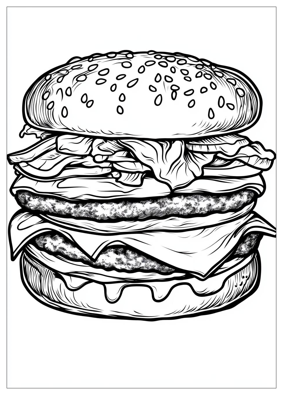 Hamburger Színező 21