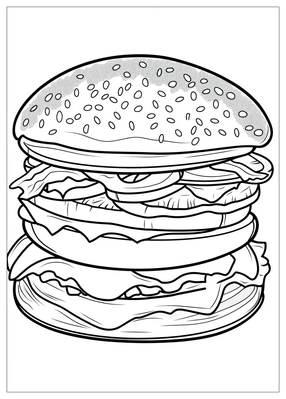 Hamburger Színező 22