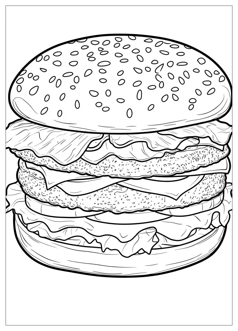 Hamburger Színező 24