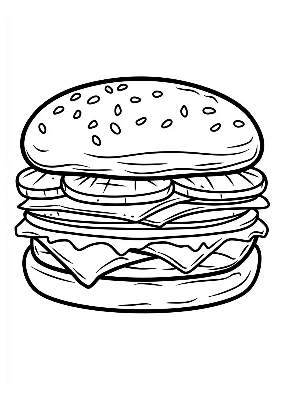 Hamburger Színező 4