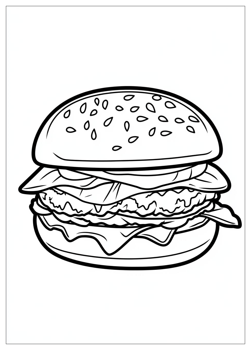 Hamburger Színező 5