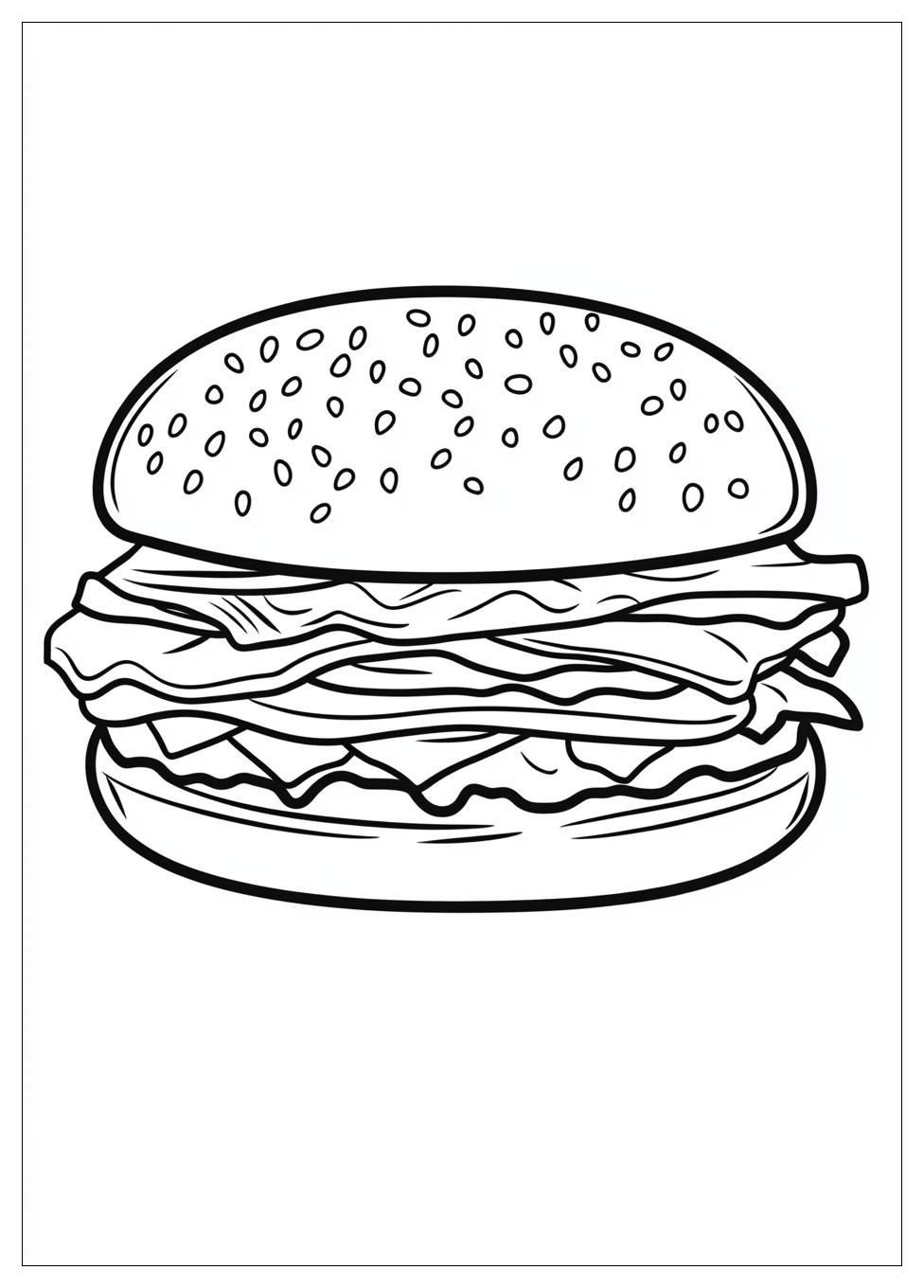 Hamburger Színező 6