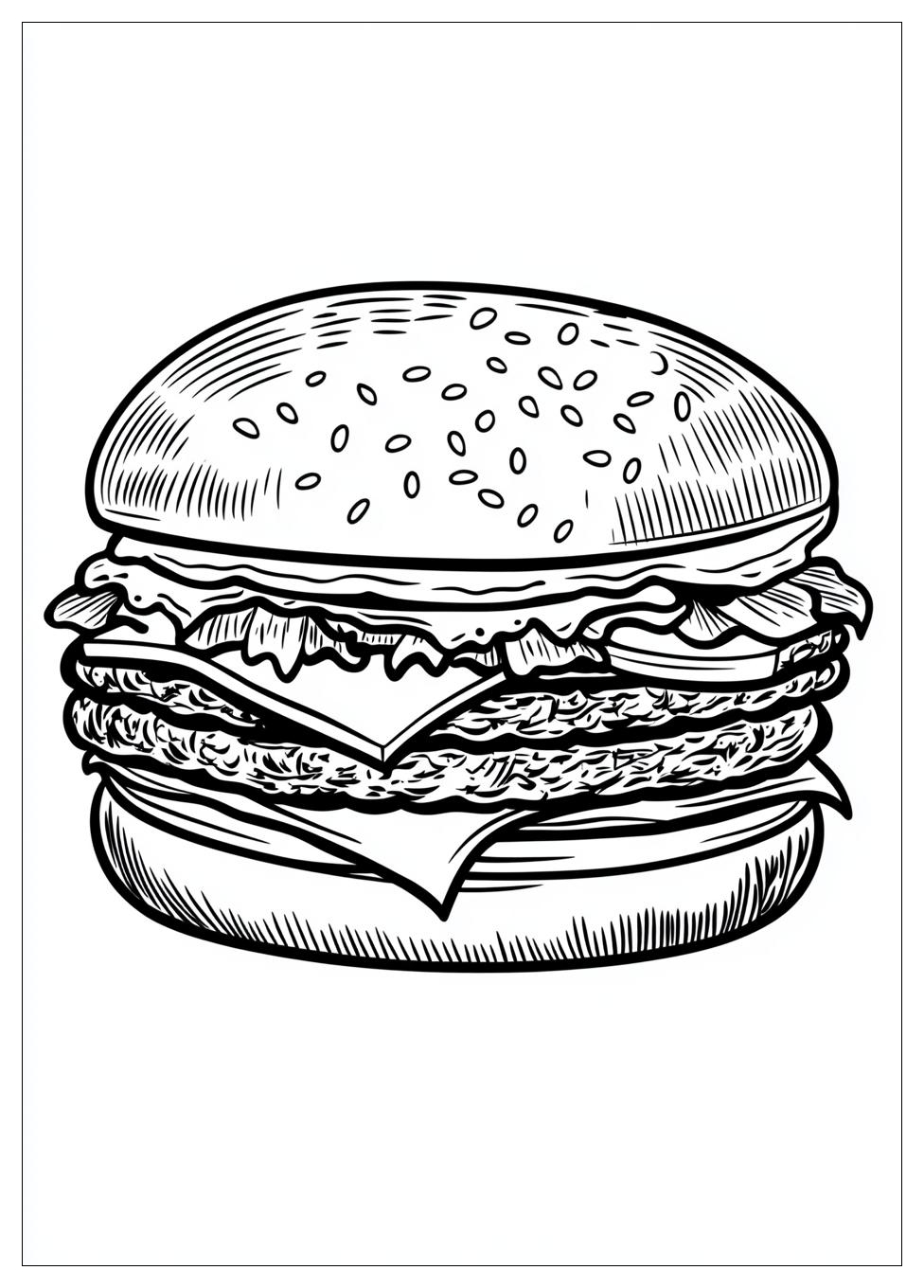 Hamburger Színező 8