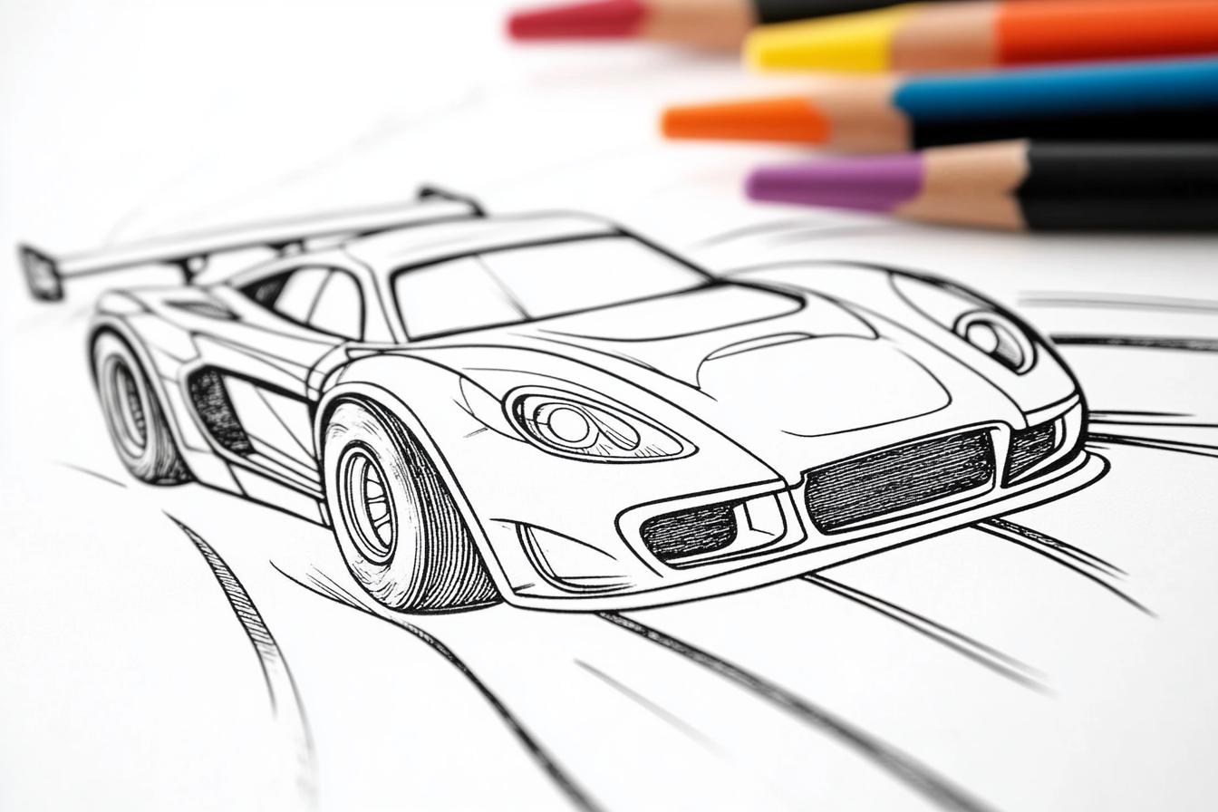 Hot Wheels Színező Nyomtatható Hot Wheels Színező