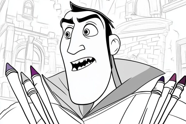 Hotel Transylvania Színező : Színezőkönyv a kedvenc szörnyekkel