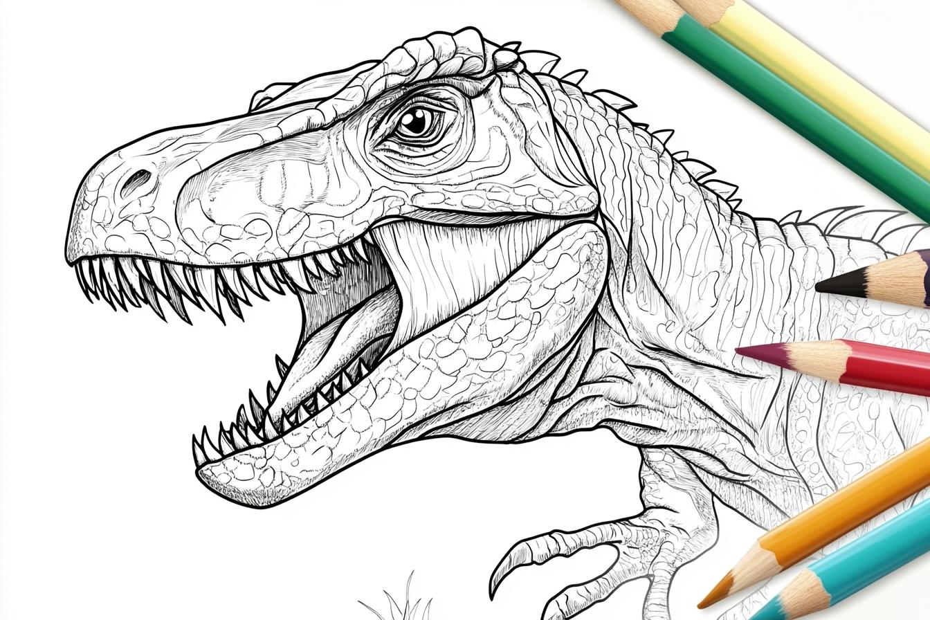 Indominus Rex Színező Nyomtatható Indominus Rex Színező