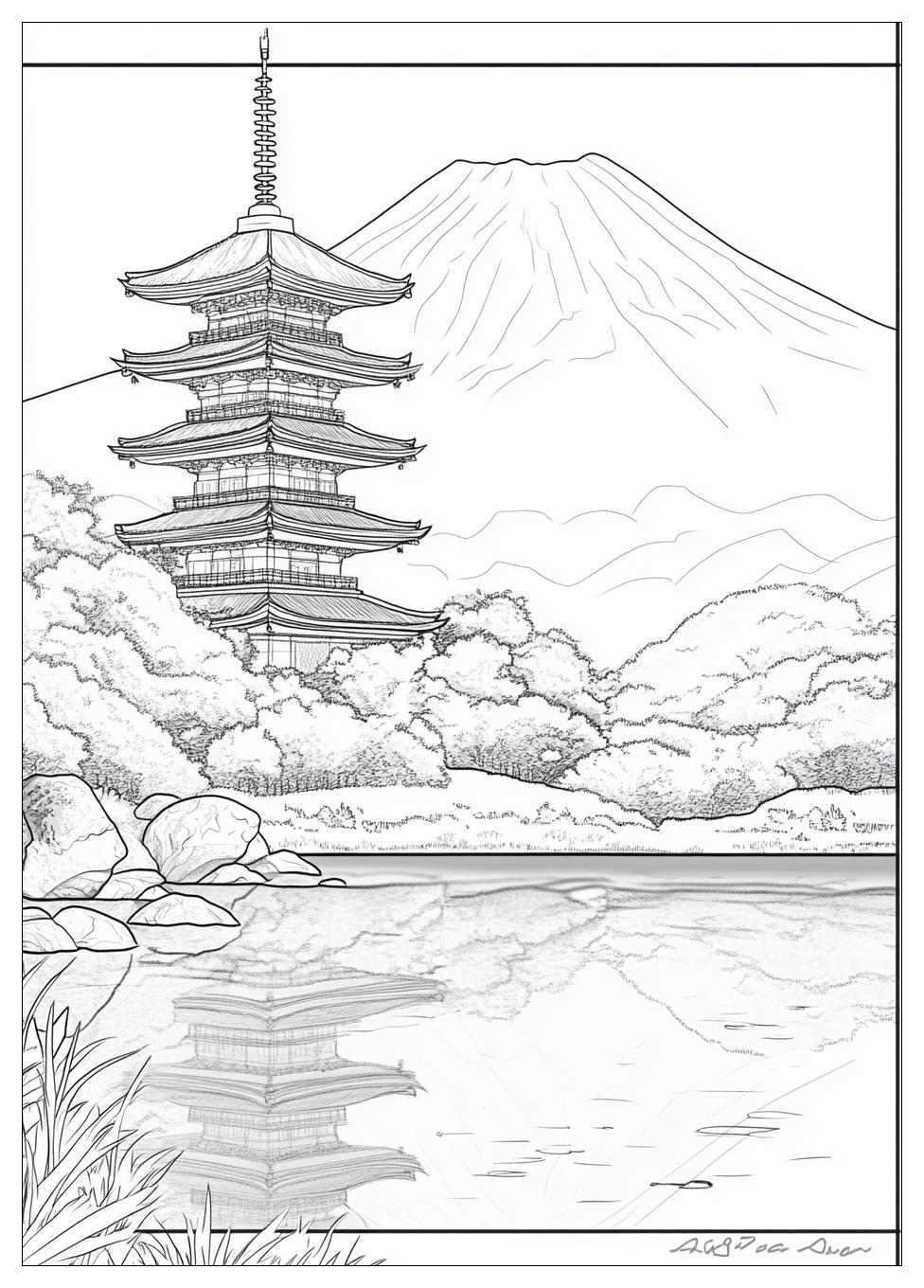 Japán Színező 20