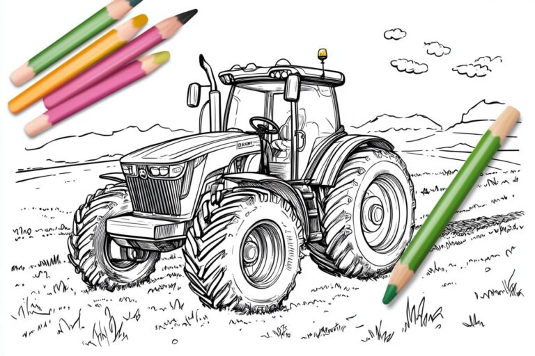 John Deere Színező : John Deere Traktorok Színezése Gyermekeknek és Felnőtteknek
