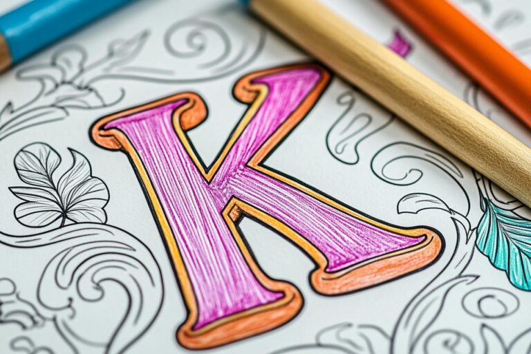 „K” Betű Színező : Színes Betűk Gyakorlása