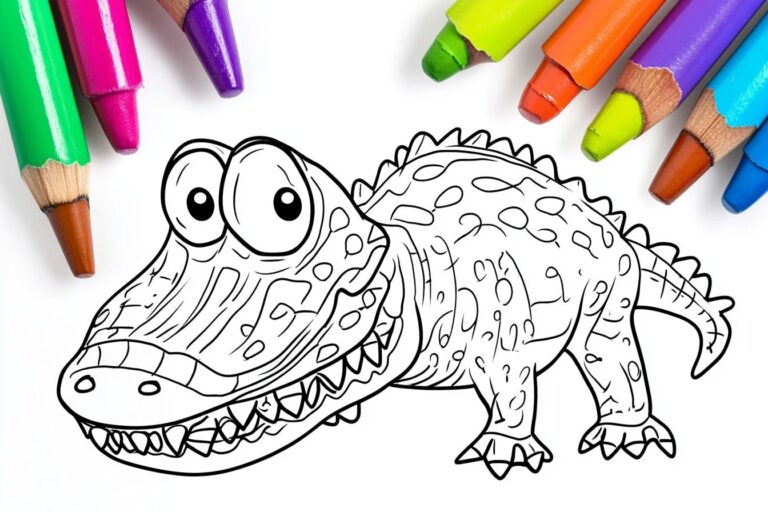 Krokodil Színező : Kreatív színező oldalak minden korosztálynak