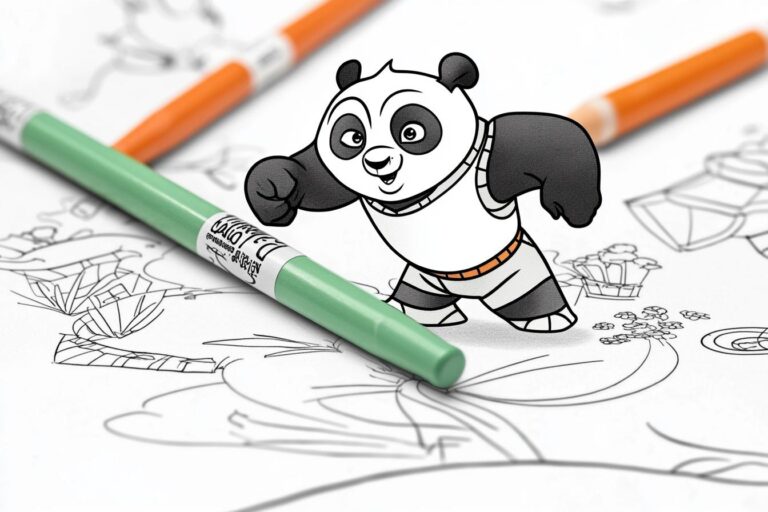 Kung Fu Panda Színező : A Panda Po és a Kung Fu Világa