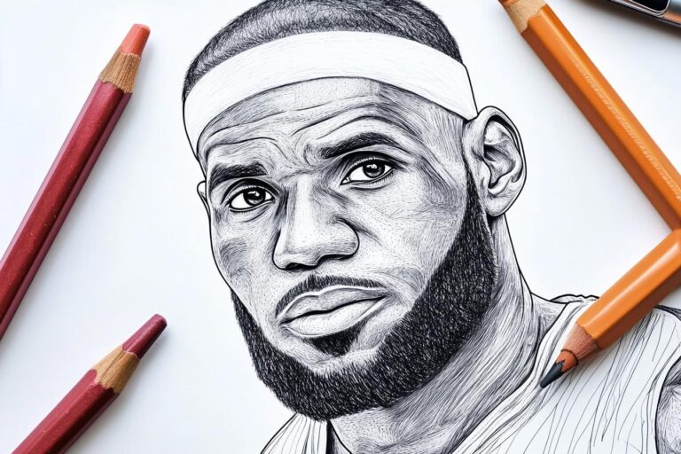 Lebron James Színező : Színezd be a Kosárlabda Legenda Történetét