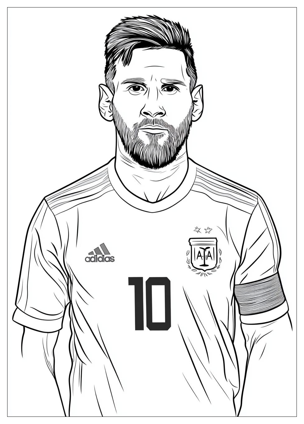 Lionel Messi Színező 2