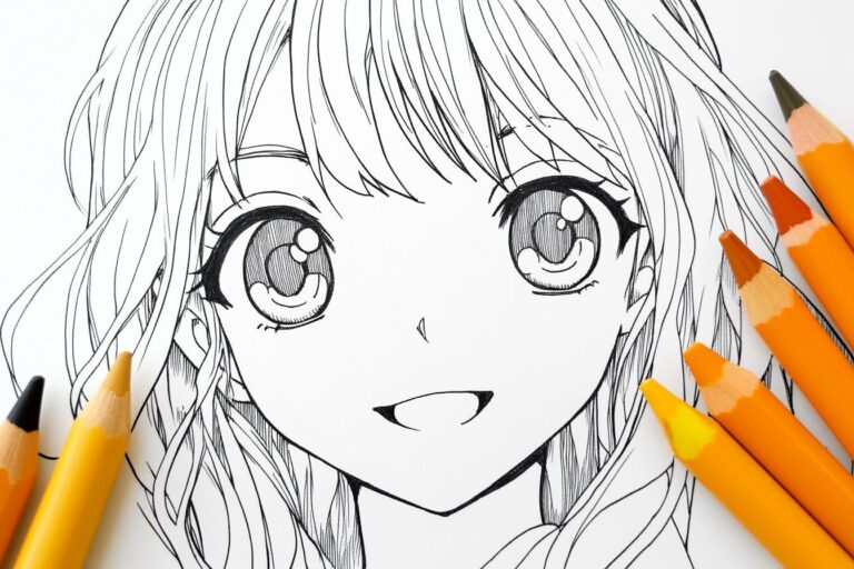Manga Színező : Fekete-fehérből élénk színek