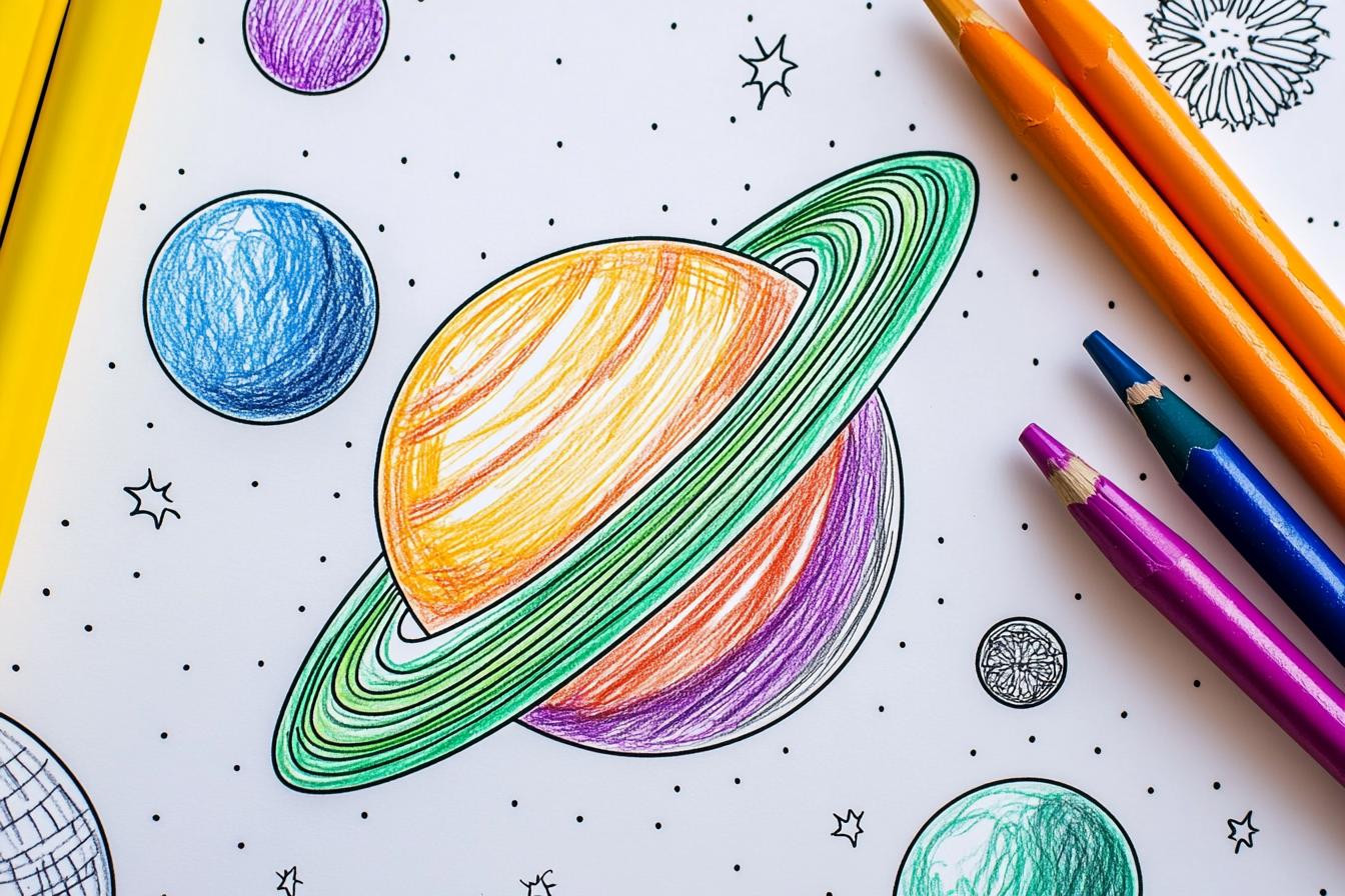 Mars Színező Nyomtatható Mars Színező